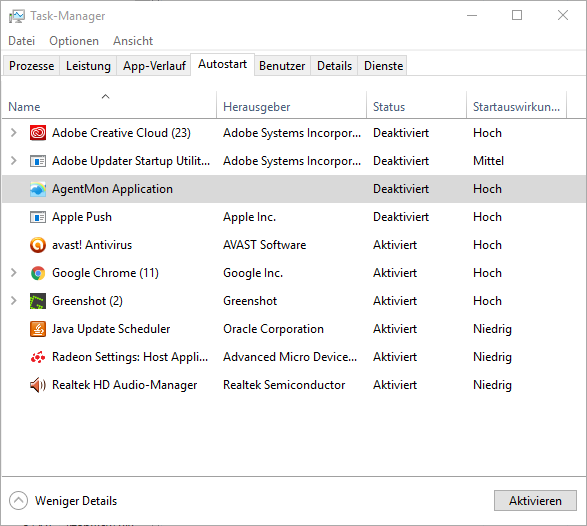 Versteckte Autostart-Programme unter Windows 10 aufspüren (msConfig)